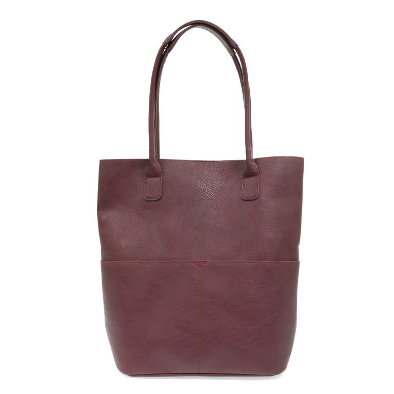 Kelly North South Front Pocket Tote | Burgundy | Axom Home