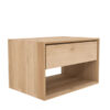 Oak Nordic II bedside table - 1 drawer