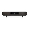 Teak Mosaic TV cupboard - 1 flip-down door - 2 drawers - varnished - Image 6