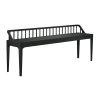 Oak black Spindle bench - Image 2
