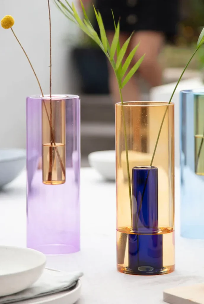 Lg. Reversible Vase | Lilac/Peach - Image 6