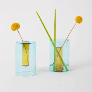 Sm. Reversible Vase | Blue/Yellow