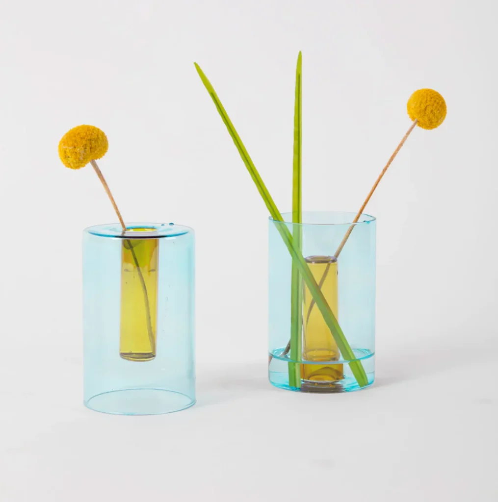 Sm. Reversible Vase | Blue/Yellow