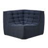 N701 sofa - corner - Graphite- Eco recycled cotton
