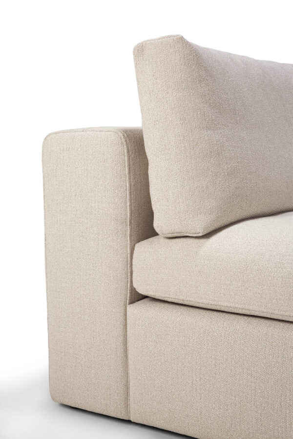 Mellow Sofa | Armless seat | Eco off white - Image 6