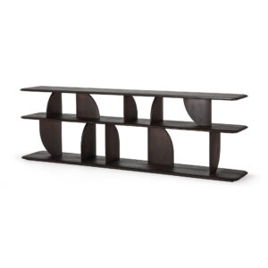 Teak Geometric sofa console