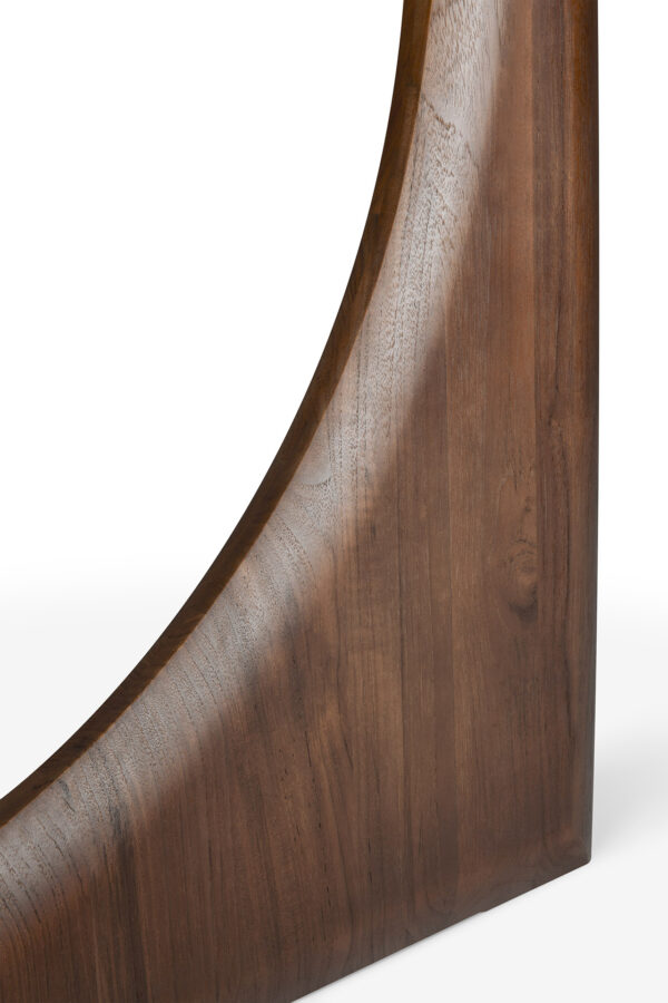 Teak Brown Geometric dining table - Image 6