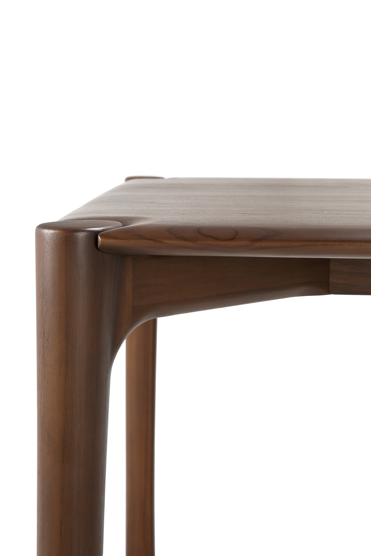 Teak Brown PI Dining Table 63" - Image 3