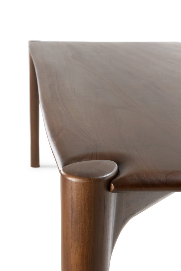 Teak Brown PI Dining Table 94" - Image 5