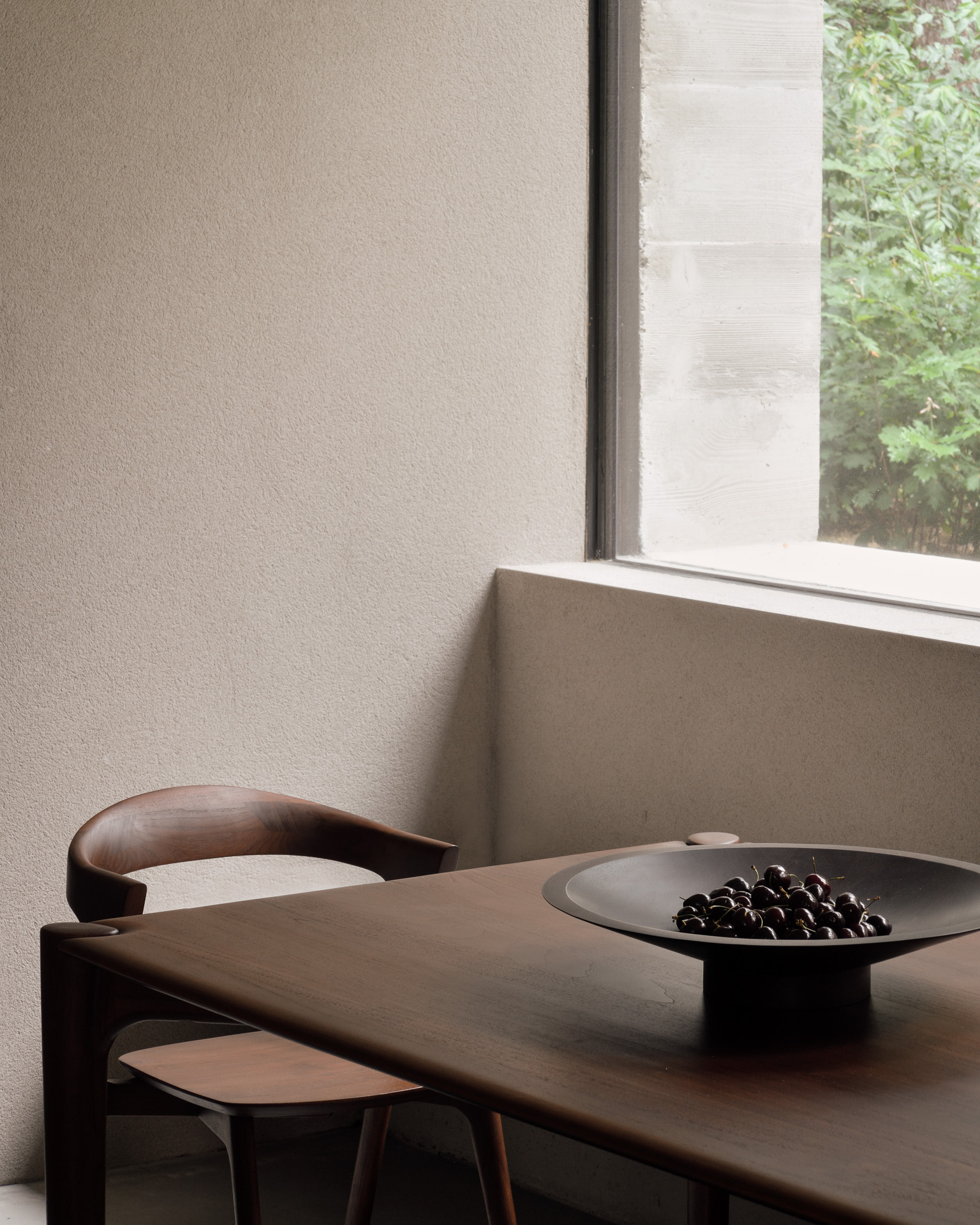 Teak Brown PI Dining Table 63" - Image 6