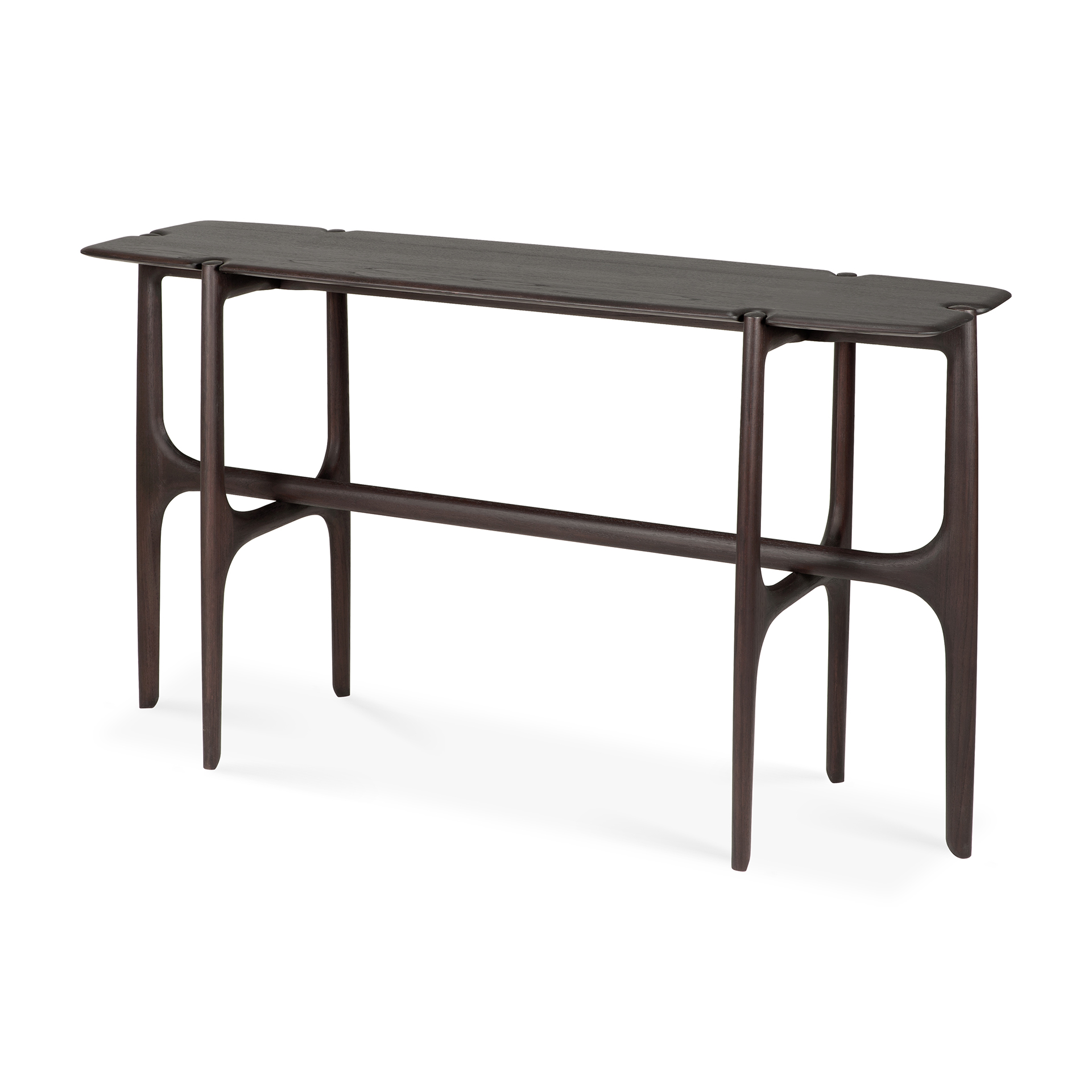 Varnished Mahogany PI console table 55