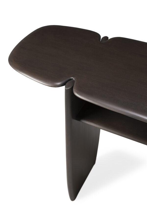 Varnished Mahogany PI console table - Image 4