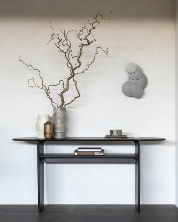 Varnished Mahogany PI console table - Image 5