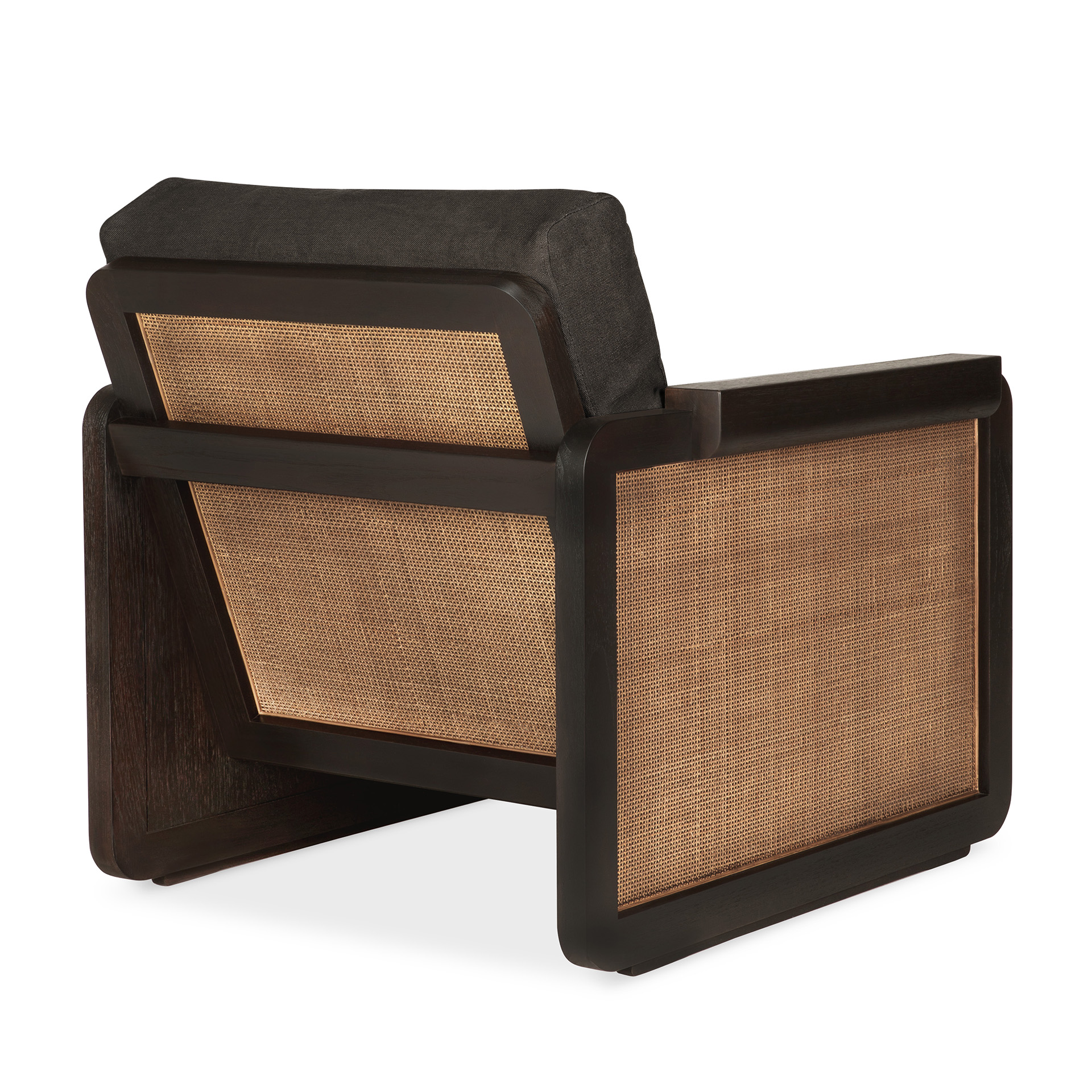 Panel Lounge Chair | Grey Linen - Image 4