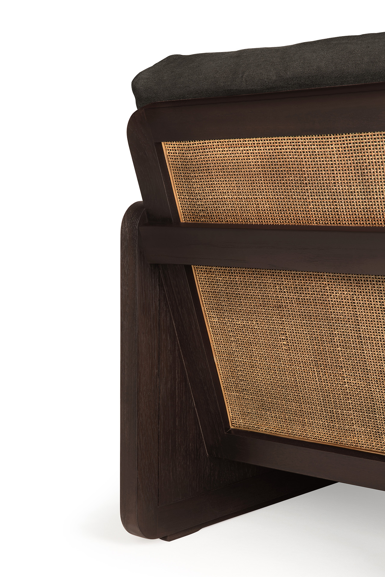 Panel Lounge Chair | Grey Linen - Image 5