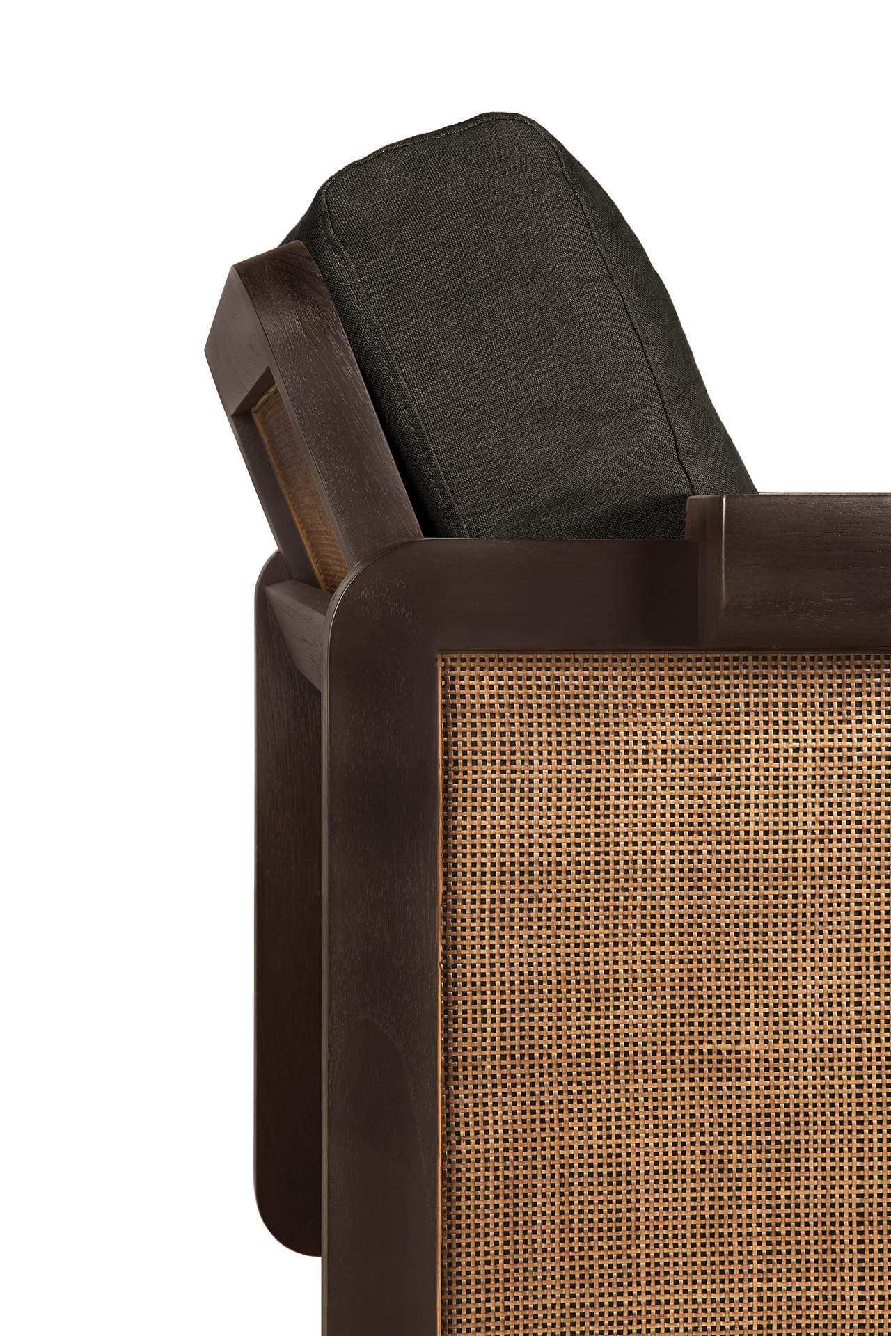 Panel Lounge Chair | Grey Linen - Image 6