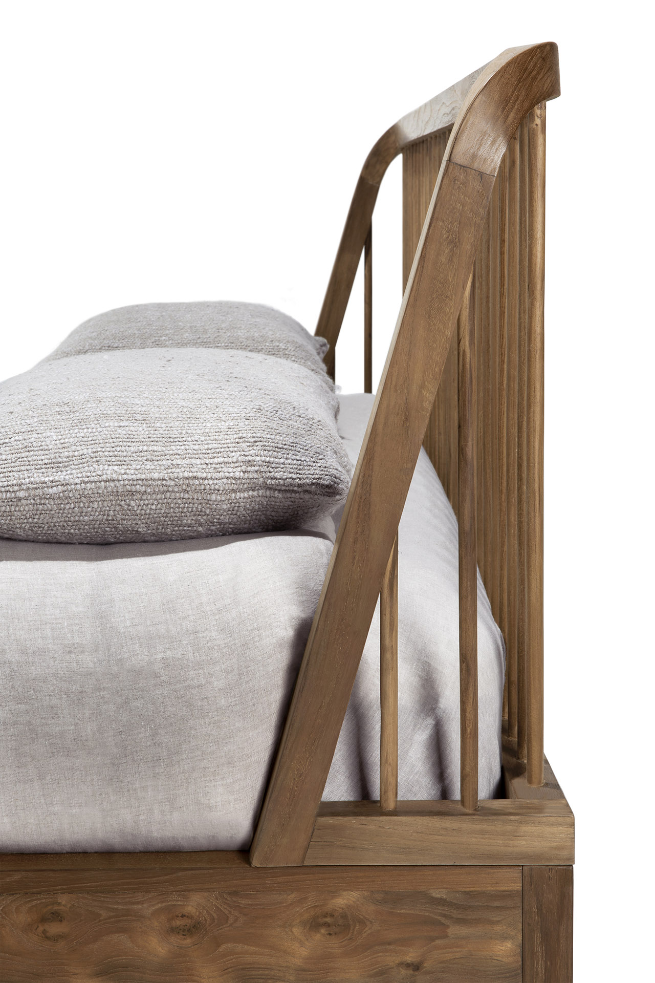 Teak Spindle bed | US King size - Image 3