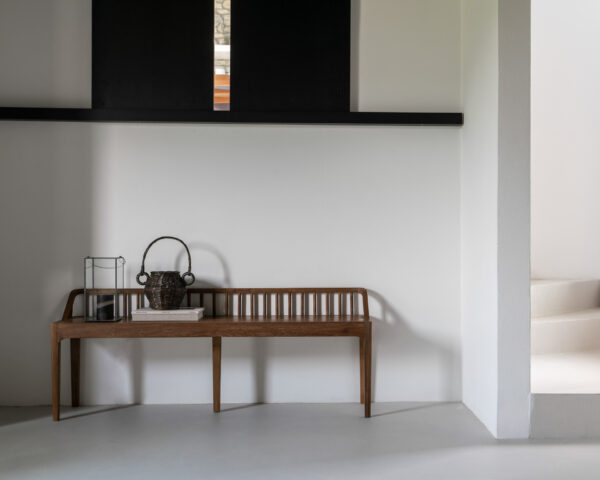 Reclaimed Teak Spindle bench  - Image 7