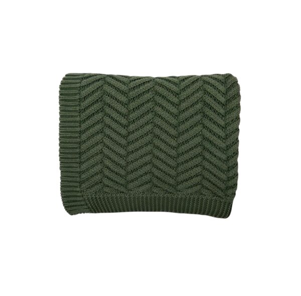 Washed Chevron in Seaweed green