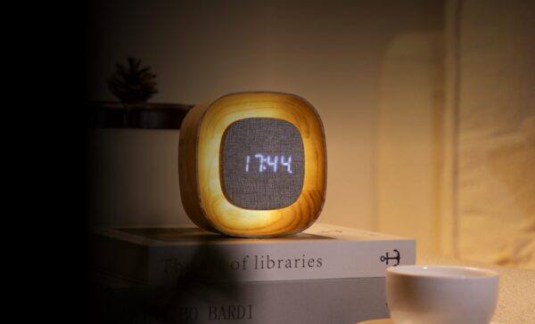 Lumos clock | Square White Ash - Image 2