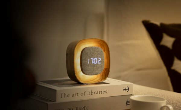 Lumos clock | Square White Ash - Image 5