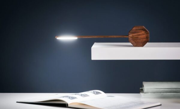 Octagon One Portable Desk Light | Walnut - Image 3
