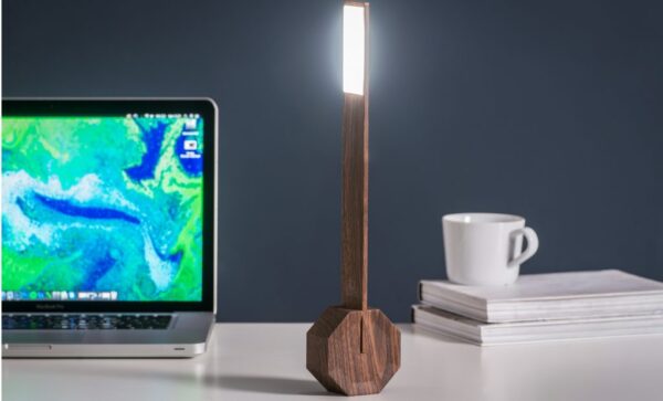 Octagon One Portable Desk Light | Walnut - Image 2