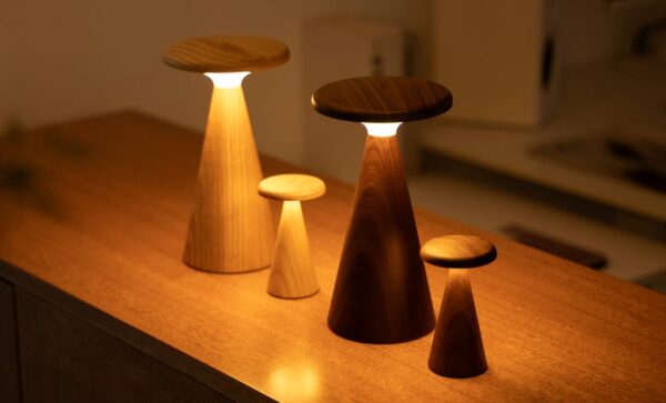 Sylva table lamp mini walnut - Image 3