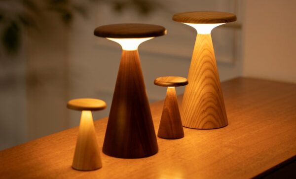 Sylva table lamp mini walnut - Image 4