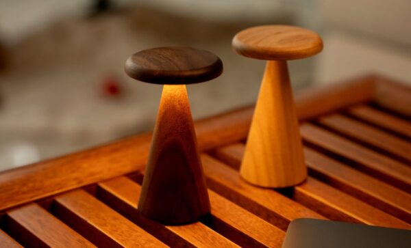 Sylva table lamp mini walnut - Image 2