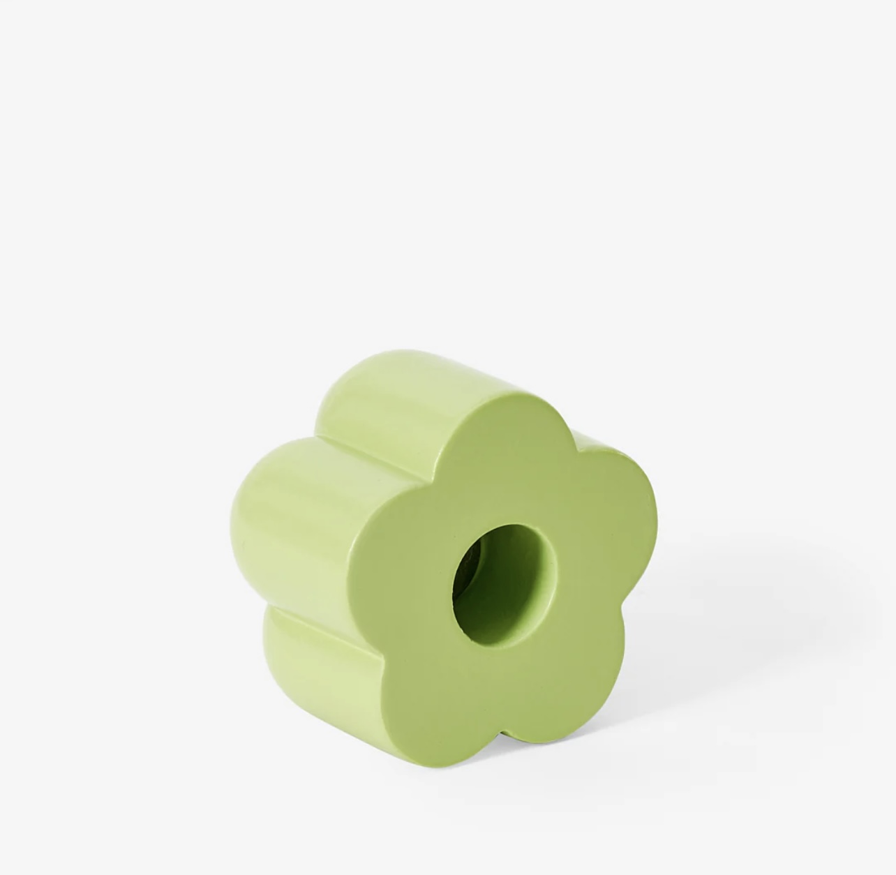 Poppy Candle & Incense Holder | Green