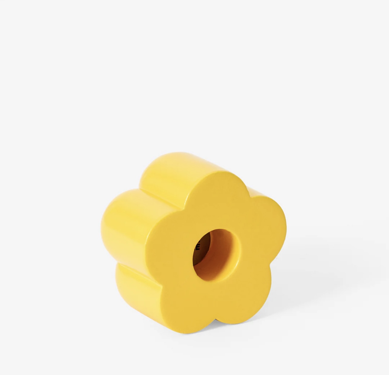 Poppy Candle & Incense Holder | Yellow
