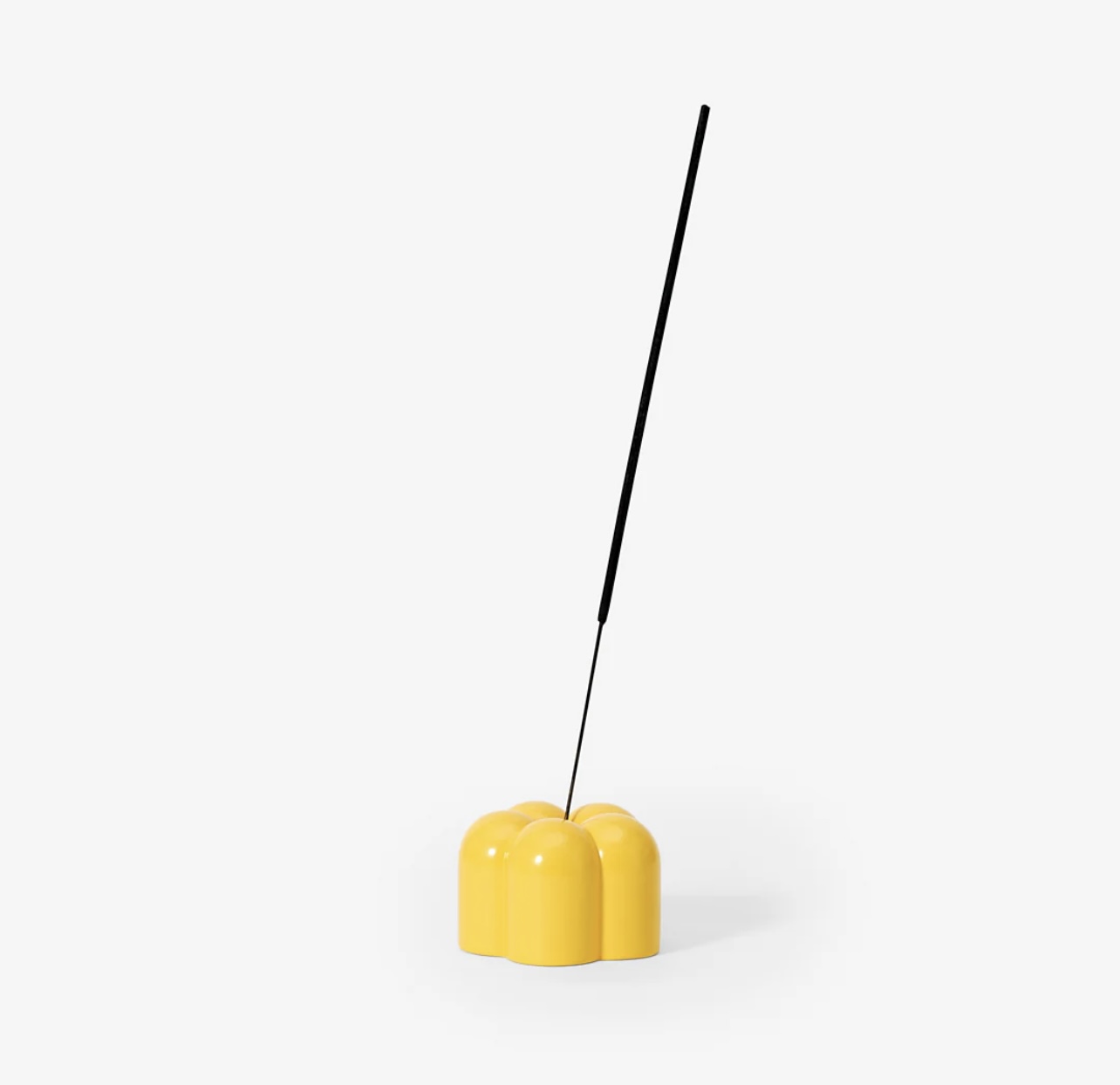 Poppy Candle & Incense Holder | Yellow - Image 3
