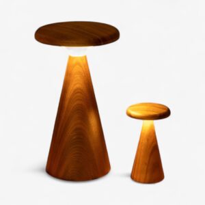 Sylva table lamp large walnut