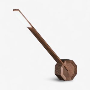 Octagon One Portable Desk Light | Walnut