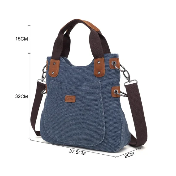 Summerset cotton linen bag | Green - Image 4