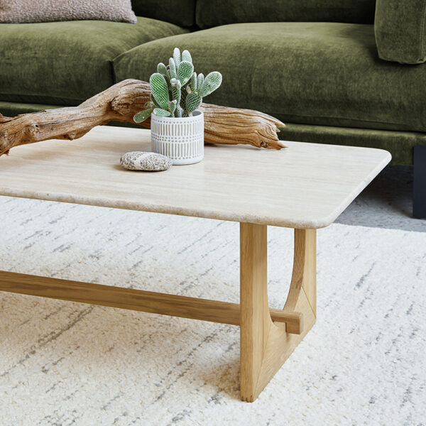 Portico Rectangle Coffee Table | White Oak - Image 2