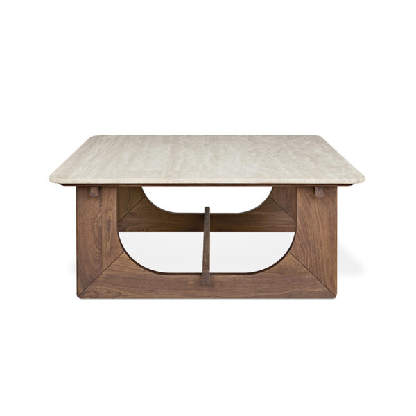 Portico Square Coffee Table | Walnut - Image 4