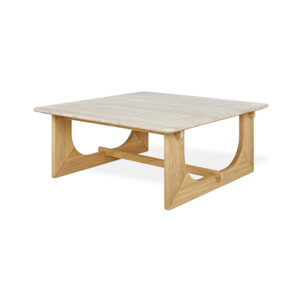 Portico Square Coffee Table | White oak
