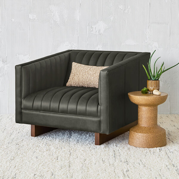 Wallace leather Chair - Image 6