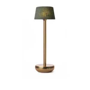 Humble Air Table light | Gold / Emerald linen