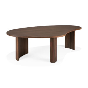 Teak Boomerang brown coffee table