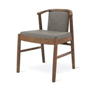Lanark Dining Chair | Lundy Truffle | Walnut