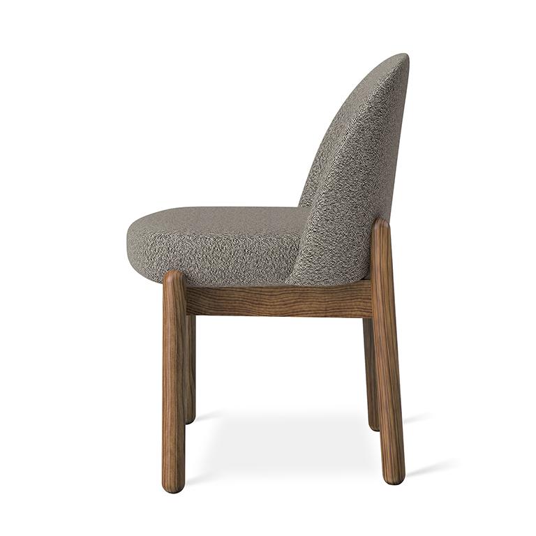 Malloy Dining Chair | Lundy Truffle | Walnut - Image 2