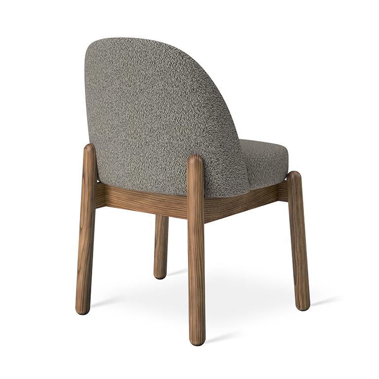 Malloy Dining Chair | Lundy Truffle | Walnut - Image 3