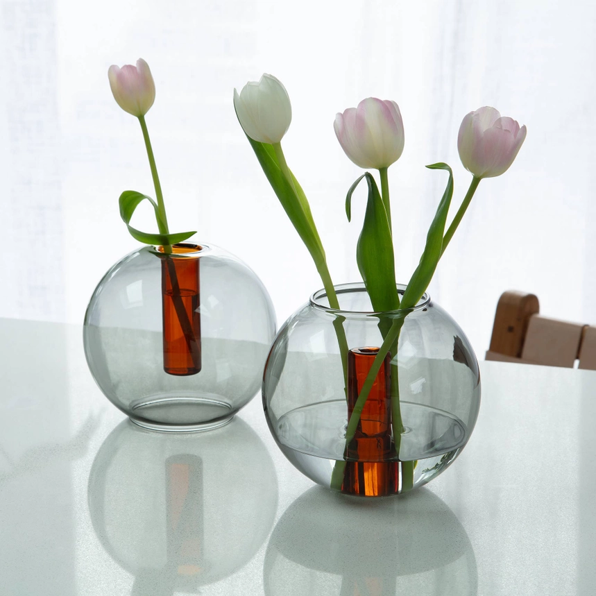 Medium Bubble Vase | blue/ Yellow - Image 3