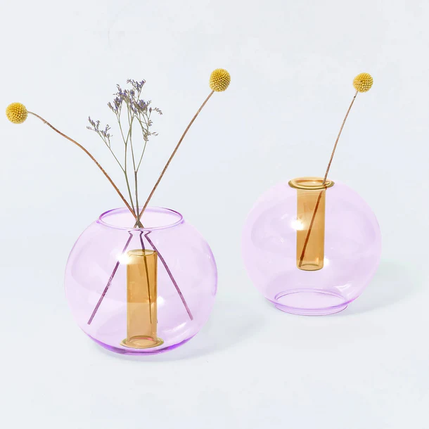 Medium Bubble Vase | Lilac / Peach