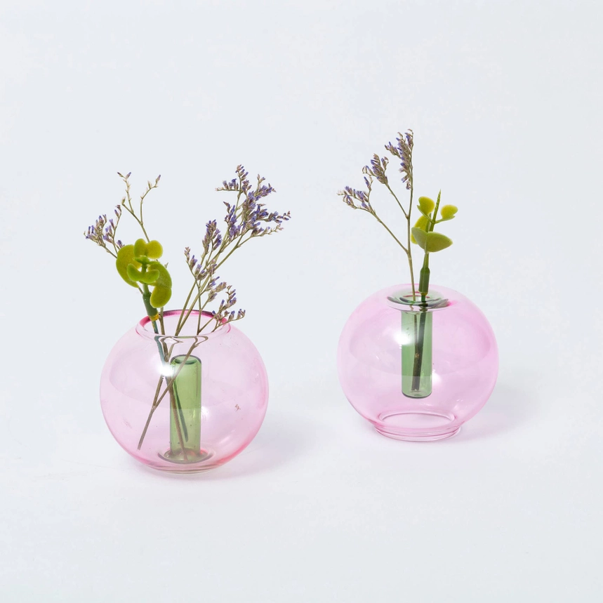 Mini Bubble Vase | Pink / Green
