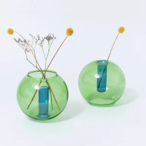 Medium Bubble Vase | Green/ Blue