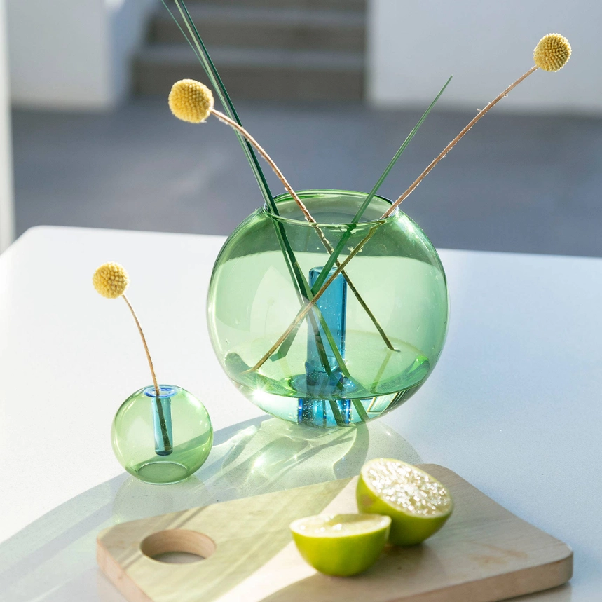 Medium Bubble Vase | blue/ Yellow - Image 7